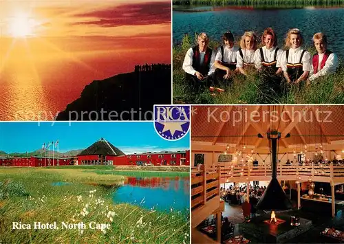 AK / Ansichtskarte North_Cape Rica Hotel Restaurant Sonnenuntergang 