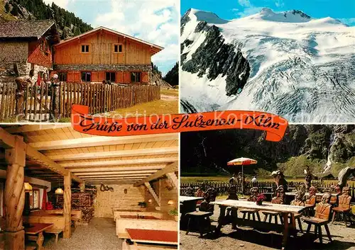 AK / Ansichtskarte Neustift_Stubaital_Tirol Alpenwirtschaft Sulzenau Alm Gebirgspanorama Stubaier Alpen Neustift_Stubaital_Tirol