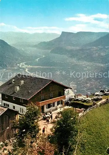 AK / Ansichtskarte Dorf_Tirol Gasthaus Hochmut Fernsicht Talblick Dorf_Tirol