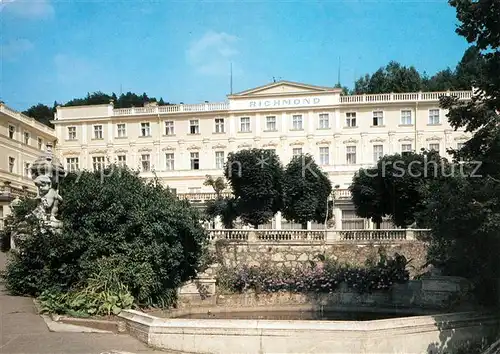 AK / Ansichtskarte Karlovy_Vary Kazenske sanatorium Richmond Kursanatorium Karlovy Vary