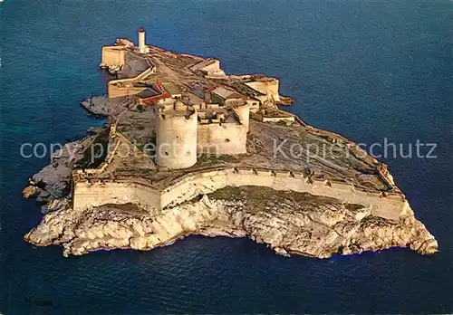 AK / Ansichtskarte Marseille_Bouches du Rhone Vue aerienne du Chateau d If Marseille
