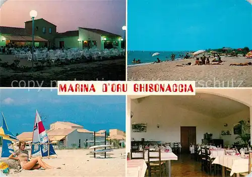 AK / Ansichtskarte Ghisonaccia Marina d Oru Restaurant Strand Ghisonaccia