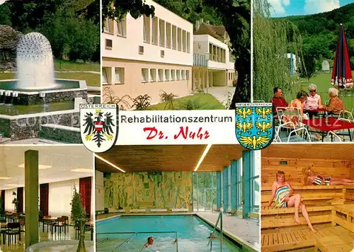 AK / Ansichtskarte Senftenberg_Niederoesterreich Rehabilitationszentrum Dr Nuhr Hallenbad Sauna Brunnen Senftenberg