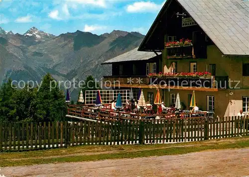 AK / Ansichtskarte Avelengo Albergo Rosa Alpina Terrasse Alpen Avelengo