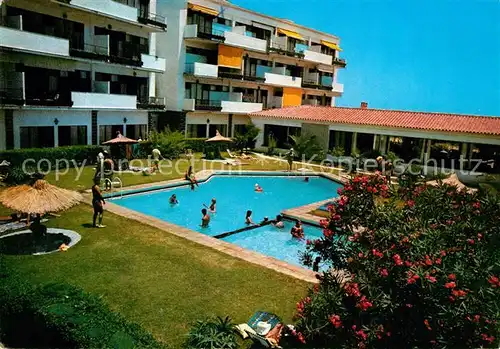 AK / Ansichtskarte Torremolinos Apartamentos Los Jazmines Jardin Piscina Torremolinos