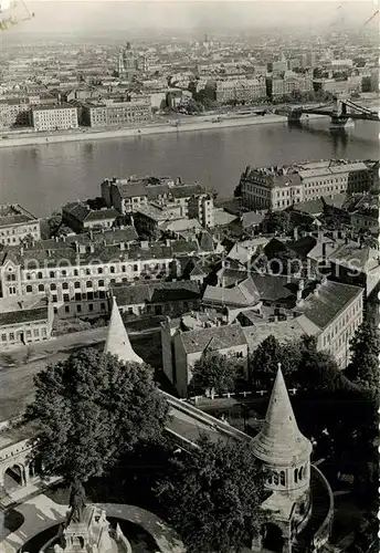 AK / Ansichtskarte Budapest Stadtpanorama Fischerbastei Donau Budapest