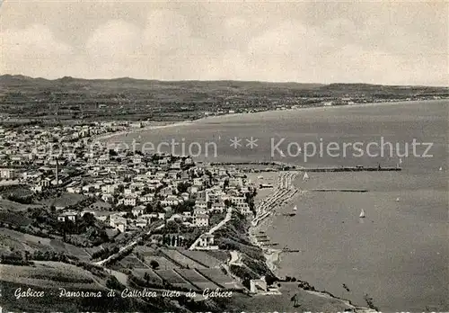 AK / Ansichtskarte Gabicce_Mare Panorama di Cattolica visto da Gabicce Gabicce Mare