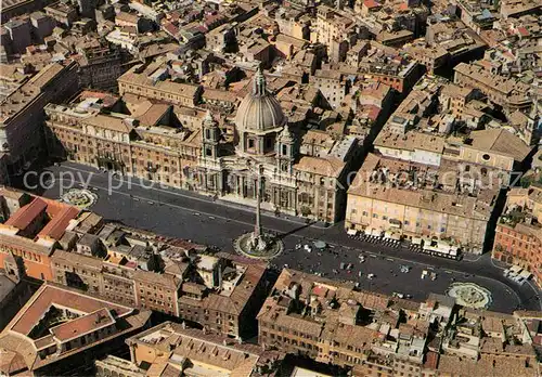 AK / Ansichtskarte Roma_Rom Piazza Navona veduta aerea Roma_Rom
