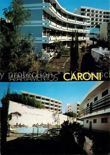 AK / Ansichtskarte Playa_del_Ingles_Gran_Canaria Apartamentos Caroni Swimming Pool Playa_del