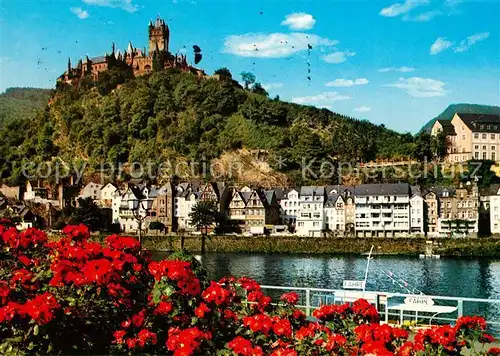 AK / Ansichtskarte Cochem_Mosel Mosel mit Burg Cochem Mosel