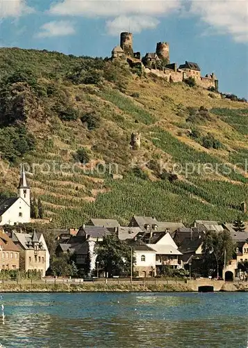 AK / Ansichtskarte Alken_Koblenz mit Burg Thurant an der Mosel Alken_Koblenz