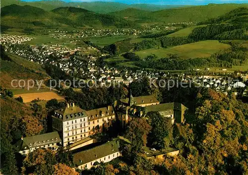 AK / Ansichtskarte Laasphe_Bad Fliegeraufnahme Schloss Wittgenstein Laasphe_Bad