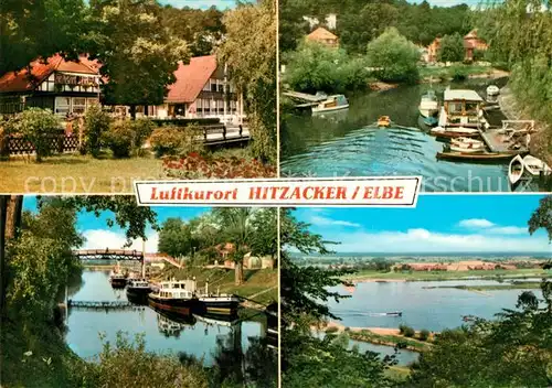 AK / Ansichtskarte Hitzacker_Elbe Elbpartien Hausboote Hitzacker Elbe