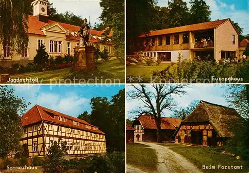 AK / Ansichtskarte Goehrde ueber Lueneburg Jagdschloss Sommerhaus Forstamt Europahaus Goehrde