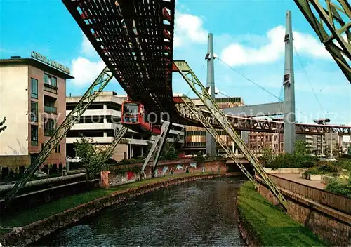 AK / Ansichtskarte Wuppertal Schwebebahn in W. Barmen Wuppertal