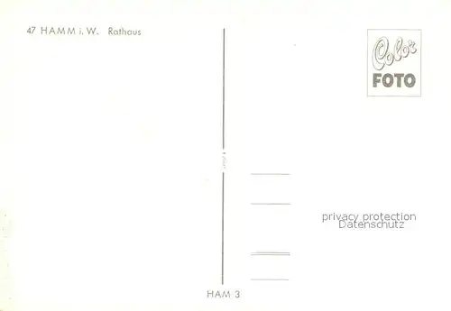 AK / Ansichtskarte Hamm_Westfalen Rathaus Hamm_Westfalen