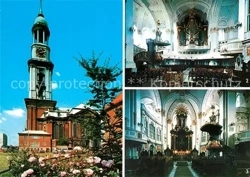 AK / Ansichtskarte Hamburg St. Michaeliskirche Ogel Altar Hamburg