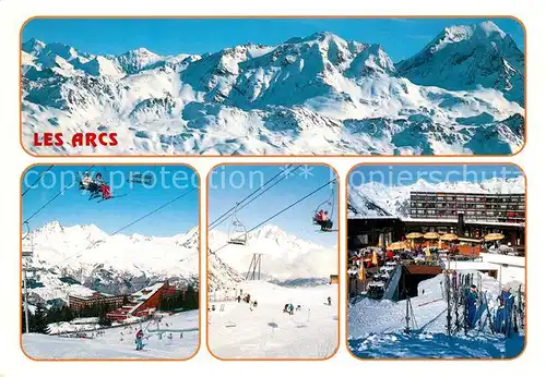 AK / Ansichtskarte Les_Arcs Skigebiet Sessellifte Les_Arcs