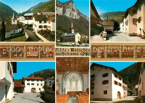 AK / Ansichtskarte Zillis Reischen Kirche Ortsansicht Zillis