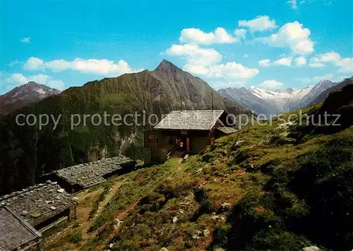 AK / Ansichtskarte Gamshuette Ahornspitze Tristner Floitentalschluss Gamshuette