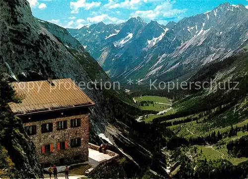 AK / Ansichtskarte Karwendelhaus Panorama Karwendelhaus