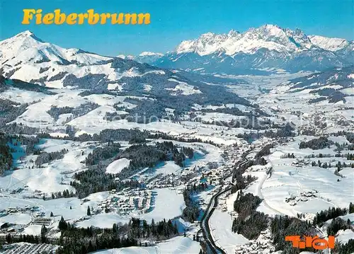 AK / Ansichtskarte Fieberbrunn_Tirol Schiparadies Kitzbueheler Horn Wilder Kaiser Fieberbrunn Tirol
