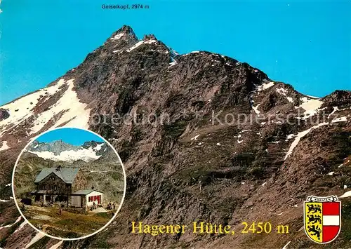 AK / Ansichtskarte Hagenerhuette Geiselkopf Hagenerhuette