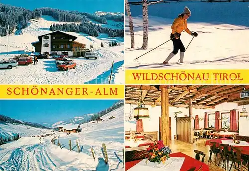 AK / Ansichtskarte Wildschoenau_Tirol Schoenanger Alm Winter Wildschoenau Tirol