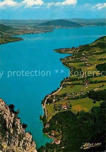 AK / Ansichtskarte Attersee Fliegeraufnahme Attersee