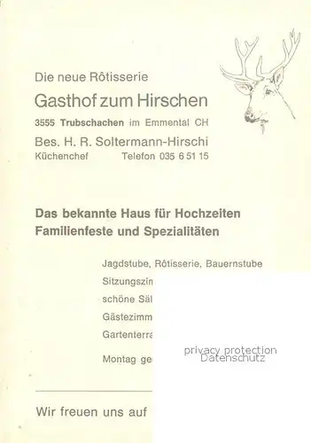 AK / Ansichtskarte Trubschachen Gasthof zum Hirschen Trubschachen