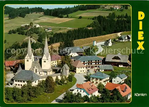 AK / Ansichtskarte Diex Fliegeraufnahme Kirche Diex