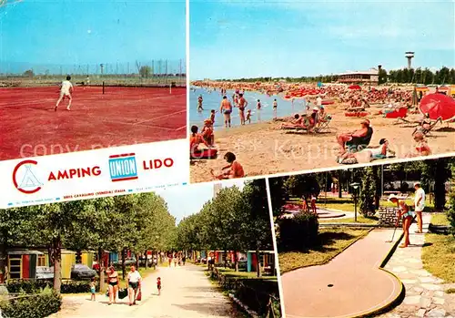 AK / Ansichtskarte Cavallino_Venezia Camping Lido Bungalows Minigolf Strand Tennisplatz Cavallino Venezia