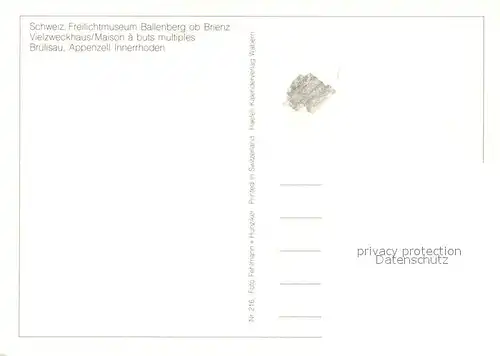 AK / Ansichtskarte Brienz_BE Freilichtbuehne Ballenberg Vielzweckhaus Herbststimmung Brienz_BE