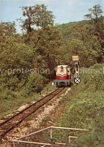 AK / Ansichtskarte Budapest Uttoeroevasut Pionierbahn Eisenbahn Budapest