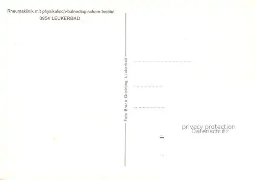 AK / Ansichtskarte Leukerbad Rheumaklinik Physikalisch balneologisches Institut Leukerbad