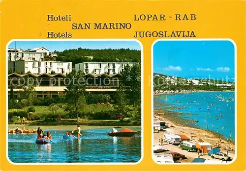 AK / Ansichtskarte Lopar Hoteli San Marino Strand Lopar