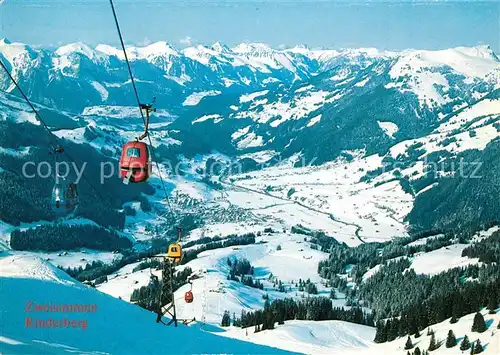 AK / Ansichtskarte Zweisimmen Gondelbahn Rinderberg Fernsicht Blick ins Simmental Alpenpanorama Zweisimmen
