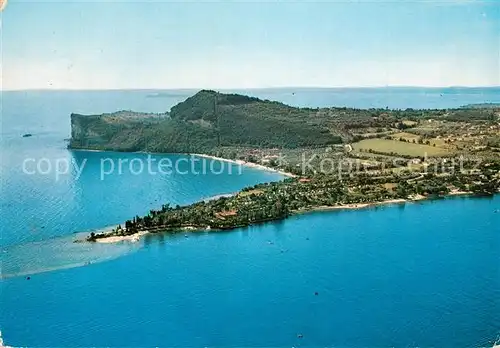 AK / Ansichtskarte Manerba_Lago_di_Garda La Rocca vista dall aereo Gardasee Manerba_Lago_di_Garda