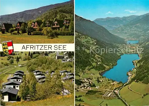 AK / Ansichtskarte Afritz_See Bungalowpark Afritzersee gegen Brennsee Fliegeraufnahme Afritz_See