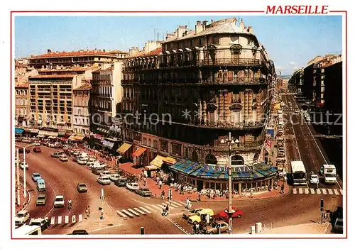 AK / Ansichtskarte Marseille_Bouches du Rhone Quai du port et Rue de la Republique Marseille