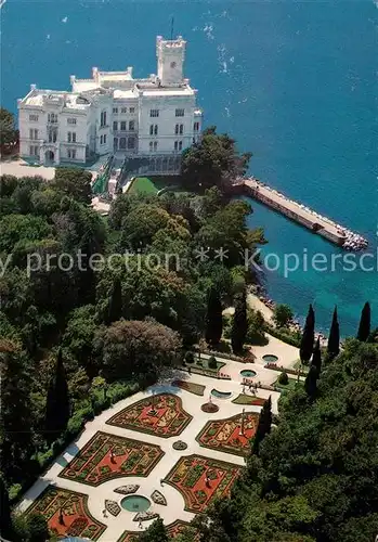 AK / Ansichtskarte Trieste Castello di Miramare veduta aerea Trieste