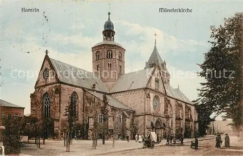 AK / Ansichtskarte Hameln_Weser Muensterkirche Hameln Weser