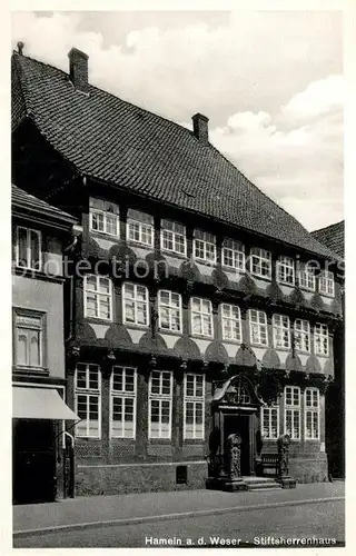 AK / Ansichtskarte Hameln_Weser Stiftsherrenhaus Hameln Weser