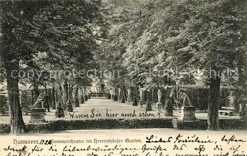 AK / Ansichtskarte Hannover Sommertheater im Herrenhaeuser Garten Hannover