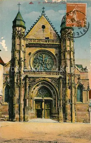 AK / Ansichtskarte Compiegne_Oise Eglise Compiegne Oise