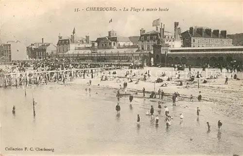 AK / Ansichtskarte Cherbourg_Octeville_Basse_Normandie La Plage a marie boute Cherbourg_Octeville