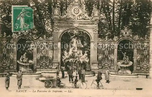 AK / Ansichtskarte Nancy_Lothringen La Fontaine de Neptune Nancy Lothringen