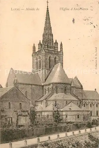 AK / Ansichtskarte Laval_Mayenne Abside de lEglise d Avesnieres Laval Mayenne