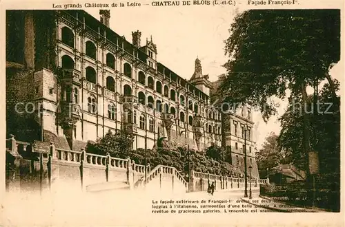 AK / Ansichtskarte Blois_Loir_et_Cher Chateau de Blois Facade Francois I Blois_Loir_et_Cher
