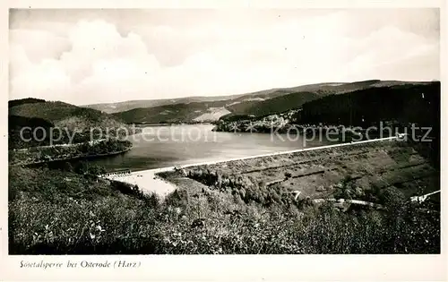 AK / Ansichtskarte Osterode_Harz Soesetalsperre Osterode_Harz